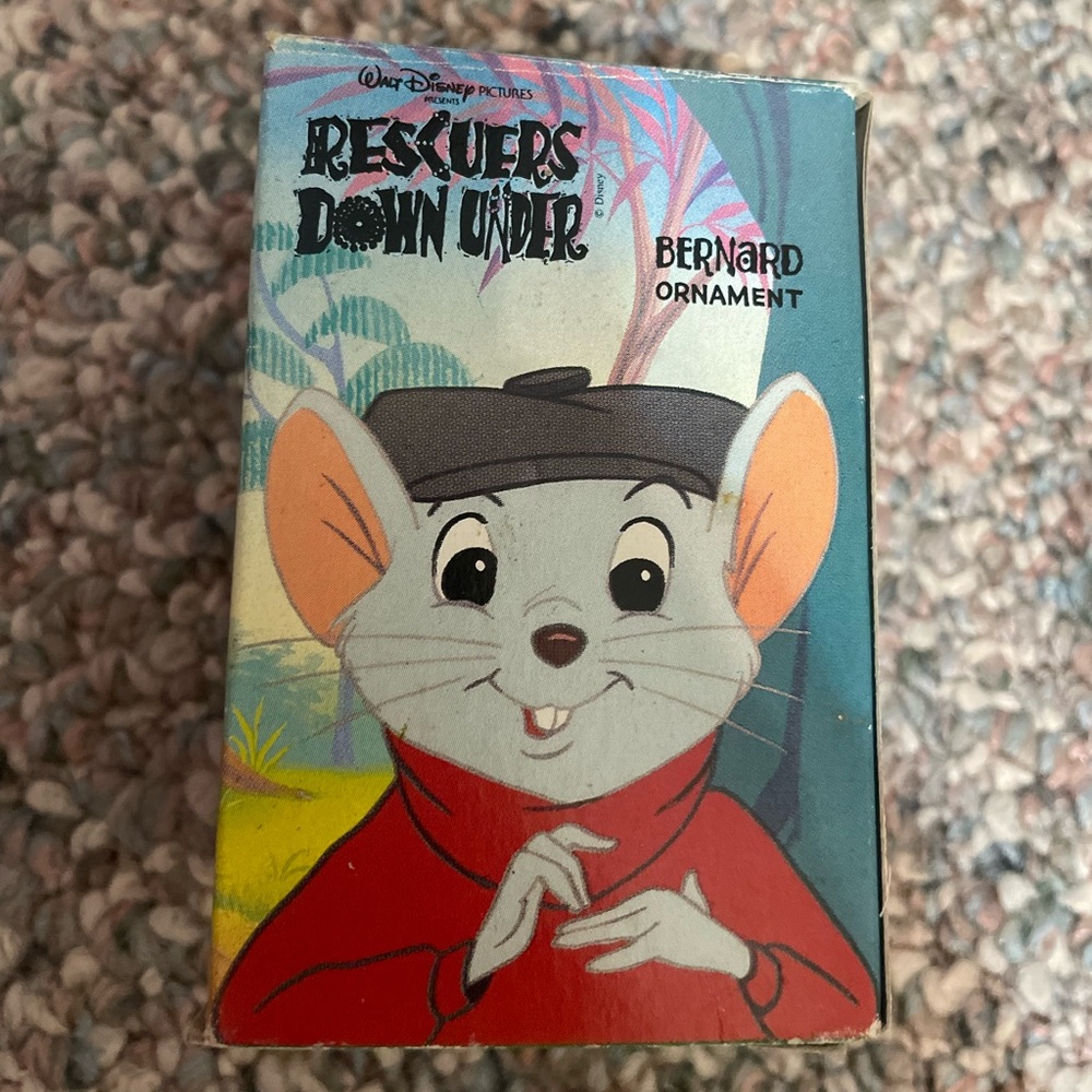 1990 Disney McDonalds The Rescuers Bernard Christmas Ornament